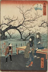 Pruimenbomen in Kameido, 1859-1862